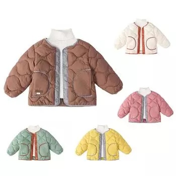 Зимнее детское утепленное пуховое пальто ThermoPlume 100 бежевый