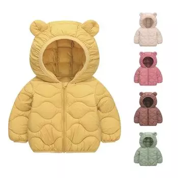 Зимнее детское утепленное пуховое пальто ThermoPlume 100 армия зеленый