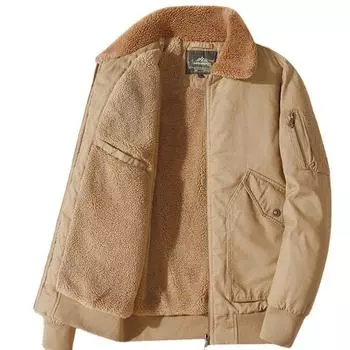 Зимнее хлопковое пальто, мужское кашемировое утепленное пальто, кашемировая теплая куртка, винтажный хлопковый комбинезон, свободное хлопковое пальто для мужчин M