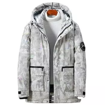Зимнее мужское камуфляжное хлопковое пальто свободного кроя плюс очень большой размер, рабочая одежда, хлопковая куртка 4XL-10XL