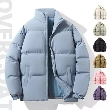 Зимнее мужское пальто с хлопковой подкладкой для молодежи, большого размера, пальто с хлопковой подкладкой для мужчин и женщин, для любителей Harbor Wind, толстый теплый костюм для хлеба S