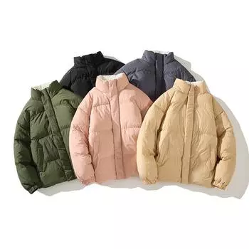 Зимнее новое стильное свободное хлопковое пальто из японского овечьего бархата, мужская повседневная хлопковая одежда, трендовая утолщенная теплая хлопковая куртка для пары S