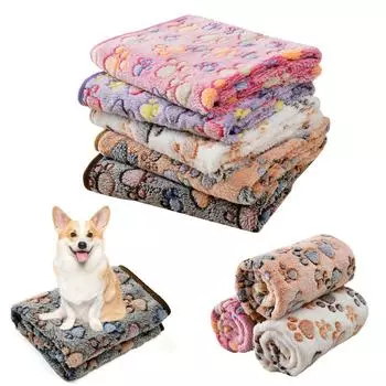 Зимнее одеяло для собак, модный принт, простыня для домашних животных, теплая уютная подушка для кошек и щенков, толстая удобная пушистая простыня для французского бульдога, йоркширского продукта 25*25cm