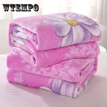 Зимнее одеяло из кораллового флиса, фланелевое одеяло, утепленная простыня, одеяло для кондиционирования воздуха, очень теплое, мягкое, однотонное одеяло 150cm*200cm