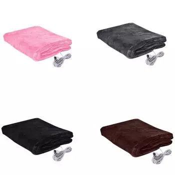 Зимнее одеяло USB шаль Отопление шаль Интеллектуальная регулировка температуры Время One Size чёрный