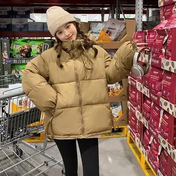 Зимнее пальто 2023. Новая свободная куртка. Куртка с капюшоном. M чёрный