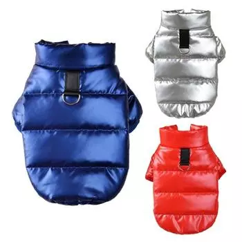 Зимнее пальто для домашних животных, ветрозащитная зимняя одежда, теплое флисовое пальто для собак и кошек, куртка для костюмов для маленьких и средних собак L