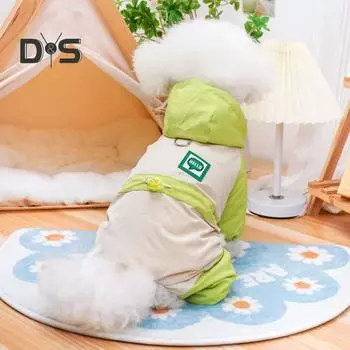 Зимнее пальто для домашних животных, ветрозащитный теплый комбинезон для домашних животных, термоодежда для собак, комбинезон для маленьких собак в холодную погоду M красный