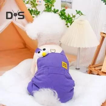 Зимнее пальто для собак, флисовая теплая куртка для домашних животных, ветрозащитный толстый комбинезон для холодной погоды, зимний комбинезон для собак маленьких собак XS фиолетовый