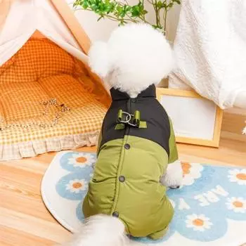 Зимнее пальто для собак, теплая куртка для домашних животных, теплая одежда для холодной погоды, комбинезон для домашних животных, одежда для маленьких собак, фотография для путешествий на открытом воздухе S армия зеленый