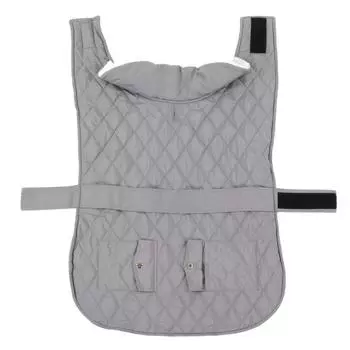 Зимнее пальто для собак, ветрозащитный регулируемый мягкий средний большой теплый жилет для собак пуделей лабрадоров S(for 2-4kg)