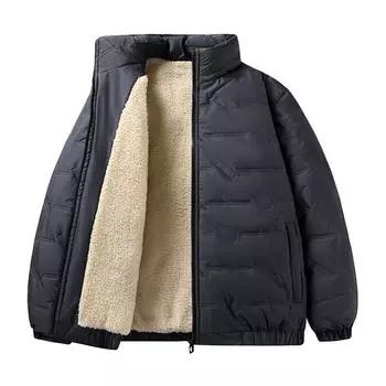 Зимнее пальто из овечьей шерсти, мужское пальто из толстой шерсти, теплое, свободное и повседневное, большого размера 8XL