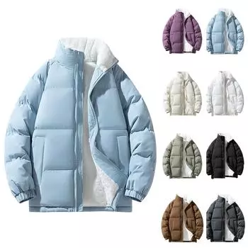 Зимнее пальто, теплое облегающее толстое пальто, повседневная куртка, верхняя одежда, верхняя блузка M чёрный