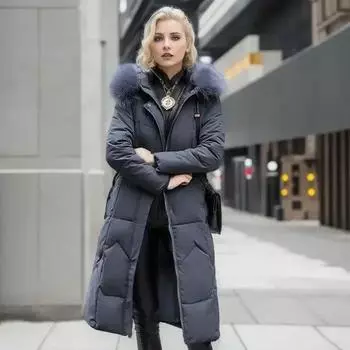 Зимнее пальто женское Traf New Snow Wear пальто женский свитер женские куртки зимнее пальто куртка зимняя одежда женская L хаки