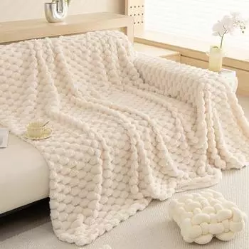 Зимнее плюшевое одеяло для дивана, доступное, роскошное, зимнее, утолщенное, ленивое, против кошачьих лап, диванное полотенце, чехол, ткань 180*130cm