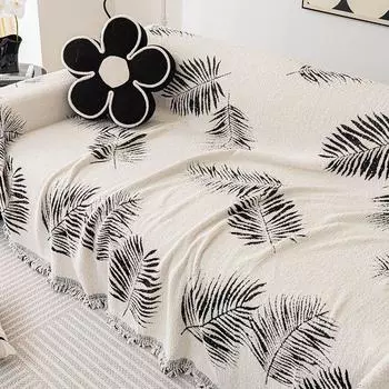 Зимнее плюшевое полотенце для дивана в богемном стиле, двустороннее утолщенное многофункциональное покрывало для дивана, одеяло с ворсом, универсальное тканевое полотенце 180*130