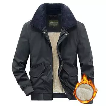 Зимнее повседневное молодежное хлопковое пальто на молнии, готовое к употреблению, из бархата, однотонного хлопка черного цвета с боковыми швами и карманами M