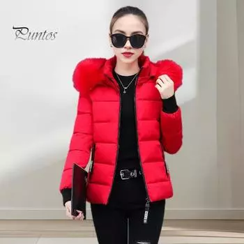 Зимнее пуховое пальто с капюшоном и карманами на молнии, ветрозащитная парка, сохраняющая тепло, облегающая, большого размера, повседневная верхняя одежда для холодной погоды, хлопковая куртка L белый