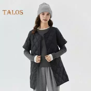 Зимнее пуховое пальто с подкладкой, круглый вырез, карманы, застежка на пуговицы, ветрозащита, сохранение тепла, повседневный внутренний слой для холодной погоды, куртка из хлопка XL