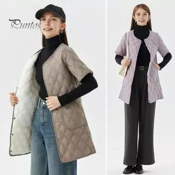 Зимнее пуховое пальто с подкладкой, круглый вырез, карманы, застежка на пуговицы, ветрозащита, сохранение тепла, повседневный внутренний слой для холодной погоды, куртка из хлопка XL