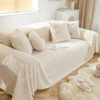 Зимнее теплое мягкое полотенце для дивана, одеяло, плюшевый чехол для дивана, антигрязный чехол для дивана, чехол для собаки, домашнего животного, диван, полотенце, одеяло, защита 180x130cm