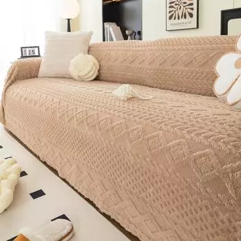 Зимнее теплое мягкое полотенце для дивана, одеяло, плюшевый чехол для дивана, антигрязный чехол для дивана, чехол для собаки, домашнего животного, диван, полотенце, одеяло, защита 180*130cm белый