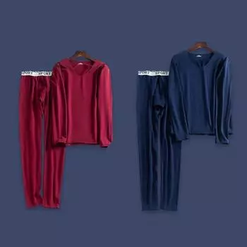 Зимнее теплое мужское термобелье с длинным рукавом и v-образным вырезом, тонкие топы, рубашка + брюки, комплект из 2 предметов 4XL темно-серого