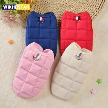 Зимнее теплое пальто для собак, ветрозащитная одежда для собак для маленьких собак, мягкая одежда, одежда для чихуахуа, товары для домашних животных S синий