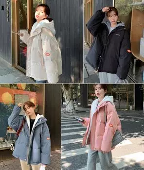 Зимнее теплое женское пальто, повседневная стеганая куртка с капюшоном, модная стеганая куртка, ватная куртка S белый