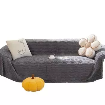 Зимнее толстое плюшевое полотенце для дивана можно расстелить или накрыть высококачественным простым кожаным чехлом, всеобъемлющим пыленепроницаемым чехлом из ткани, одеялом 180*130cm