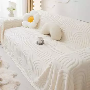 Зимнее утолщенное теплое полотенце для дивана, чехол для дивана для гостиной, удобная плюшевая кровать, одеяло, диван, полотенце, чехол, защита для мебели 175x130cm