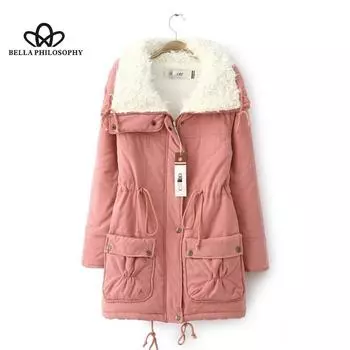 Зимнее женское пальто, модная повседневная женская одежда, женское пальто, плюшевая женская куртка, новая S хаки