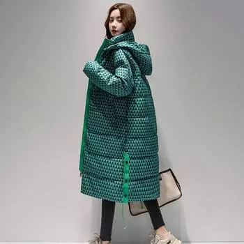 Зимнее женское водонепроницаемое пальто большого размера, толстые длинные парки с капюшоном, женская длинная хлопковая куртка, зимнее пальто, утепленная куртка, пуховик XL белый