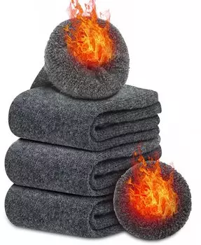 Зимние 3 пары шерстяных носков для холодной погоды, очень толстый ворс, шерсть, запах пота, быстро, не холодно, тепло, повседневные, для горных условий [APIKIE] женские носки, комплект, носки, защита от -30 ,