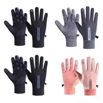 Зимние байкерские перчатки для мужчин и женщин, мотоциклетные, сенсорные, для вождения, водонепроницаемые, ветрозащитные, спортивные, Sk L2S2 Black-Women