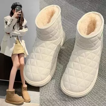 Зимние бархатные утолщенные теплые хлопковые туфли 35