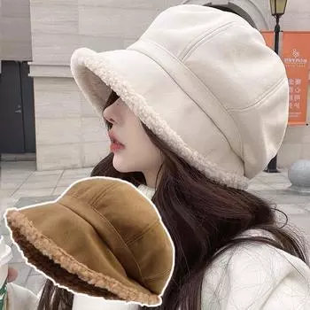 Зимние береты женские ретро однотонные бархатные восьмиугольные шляпы для девочек утолщенные теплые высококачественные повседневные шляпы модные аксессуары