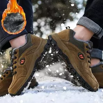 Зимние Большие Большие Размеры Парные Противоскользящие и Мягкие Теплые Низкие Кроссовки Для Похода На Открытом Воздухе Спортивная и Отдыха Кроссовки Для Похода 36-49 36 серый