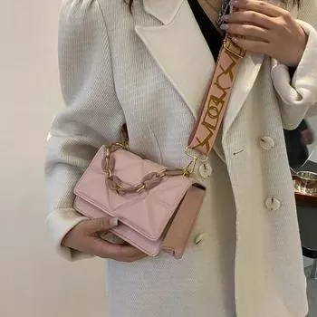 Зимние большие сумки на плечо для женщин, сумки через плечо из искусственной кожи с каменным узором, брендовые розовые сумки-тоут с цепочками, клатч-шоппер Purs