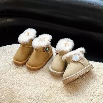 Зимние ботинки для мужчин и женщин, утолщенные ботинки средней высоты, осенние и зимние нескользящие короткие ботинки 16 верблюд