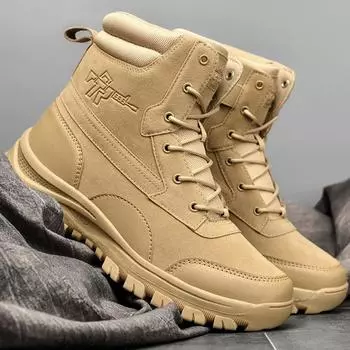 Зимние ботинки для мужчин, осенние скальные ботинки для активного отдыха, мужские ботинки, зимняя толстая обувь для мужчин 39 армия зеленый