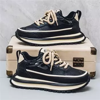 Зимние ботинки для мужчин, сохраняющие тепло, хлопковая обувь, походная обувь, плюшевые теплые высокие ботинки, мужские кроссовки 39 чёрный