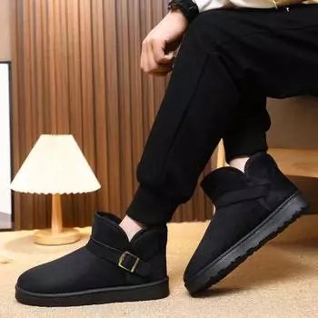 Зимние ботинки для мужчин, теплая зимняя обувь без застежек, размер 44, дешевые оригинальные предложения, высококачественная мужская обувь, распродажа, распродажа 2000 года, хит продаж 36