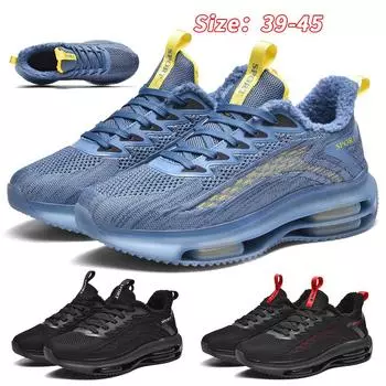 Зимние ботинки для снега для мужчин и женщин, сохраняющие тепло, хлопковая обувь, походная обувь, плюшевые теплые высокие ботинки, мужские кроссовки 39 синий