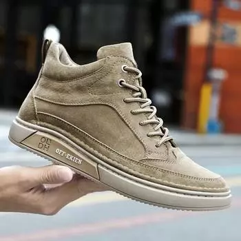 Зимние ботинки для снега, мужская обувь, высокие кроссовки, повседневная обувь, модные мужские плюшевые теплые высококачественные ковбойские сапоги 38