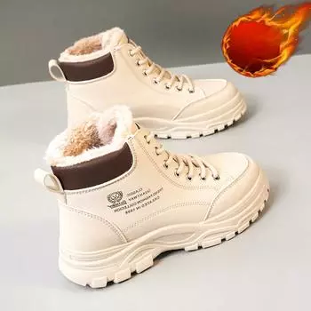 Зимние ботинки для женщин, женские осенние ботинки, зимняя обувь, женская обувь для скалолазания из натуральной кожи, женские ботинки для скалолазания 35
