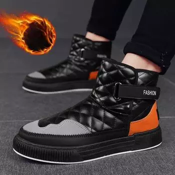Зимние ботинки Мужская обувь Модные хлопковые ботинки Повседневная хлопковая обувь 39