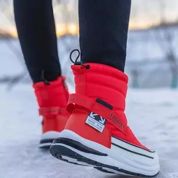 Зимние ботинки Утепленные зимние ботинки Мужские и женские повседневные зимние ботинки 36 красный