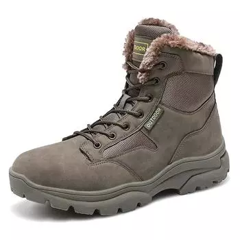 Зимние ботинки, водонепроницаемые уличные мужские ботинки, зимние ботильоны, высокая мужская обувь 39 зелёный