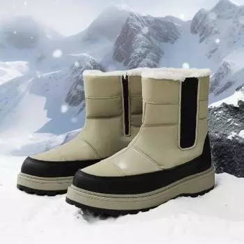 Зимние ботинки женские с нескользящей бархатной утолщенной подошвой зимние северо-восточные нескользящие большие хлопковые ботинки женские теплые хлопковые ботинки 36
